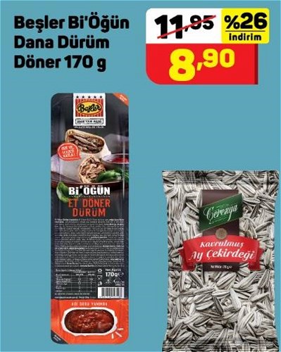 Beşler Bi'Öğün Dana Dürüm Döner 170 g image