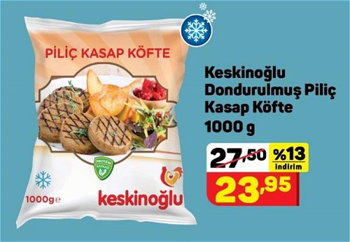 Keskinoğlu Dondurulmuş Piliç Kasap Köfte 1000 g image