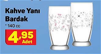 Lav Çiçek&Yıldız Serisi Kahve Yanı Bardak 140 cc image