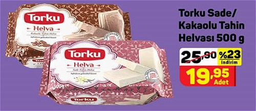 Torku Sade/Kakaolu Tahin Helvası 500 g image
