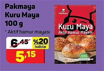 Pakmaya Kuru Maya 100 g image
