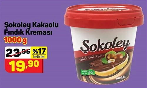 Şokoley Kakaolu Fındık Kreması 1000 g image