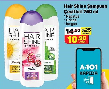 Hair Shine Şampuan Çeşitleri 750 ml image