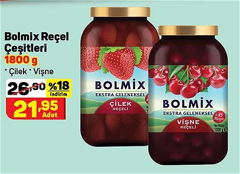 Bolmix Reçel Çeşitleri 1800 g image