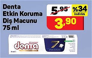 Denta Etkin Koruma Diş Macunu 75 ml image
