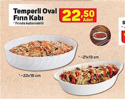 Luminarc Temperli Oval Fırın Kabı 21x13 cm / 22x16 cm image