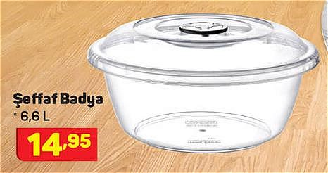 Şeffaf Badya 6,6 l image