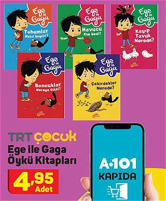 Trt Çocuk Ege ile Gaga Öykü Kitapları image