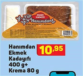 Hanımdan Ekmek Kadayıfı 400 g+Krema 80 g image