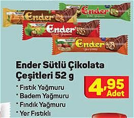 Ender Sütlü Çikolata Çeşitleri 52 g image