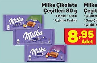 A101 Milka Çikolata Çeşitleri 80 g