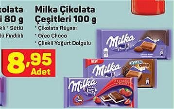 A101 Milka Çikolata Çeşitleri 100 g