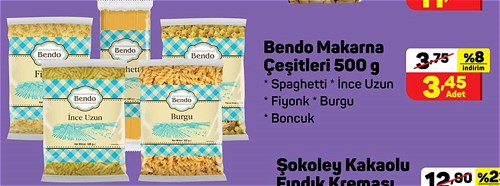 Bendo Makarna Çeşitleri 500 g image