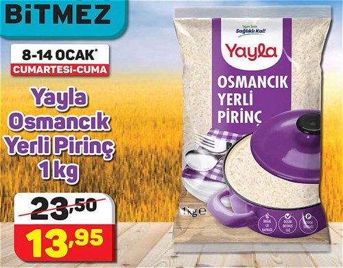 Yayla Osmancık Pirinç 1 kg image