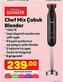 Schafer Chef Mix Çubuk Blender 1500 W image