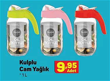 Kulplu Cam Yağlık 1 l image