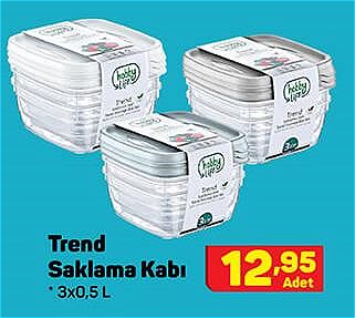 Trend Saklama Kabı 3x0,5 L image