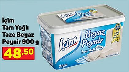 İçim Tam Yağlı Taze Beyaz Peynir 900 g image