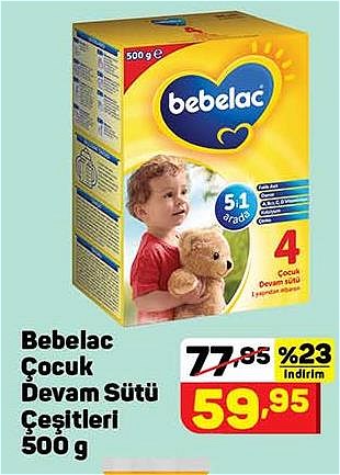 Bebelac Çocuk Devam Sütü Çeşitleri 500 g image