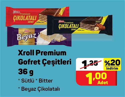 Xroll Premium Gofret Çeşitleri 36 g image