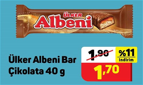 Ülker Albeni Bar Çikolata 40 g image