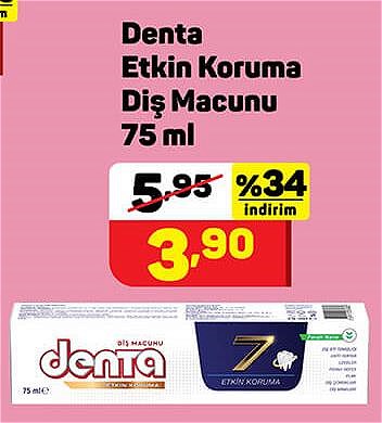 Denta Etkin Koruma Diş Macunu 75 ml image