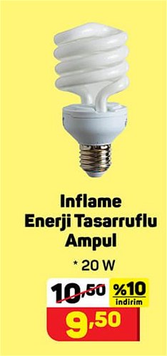 Inflame Enerji Tasarruflu Ampul 20 W image