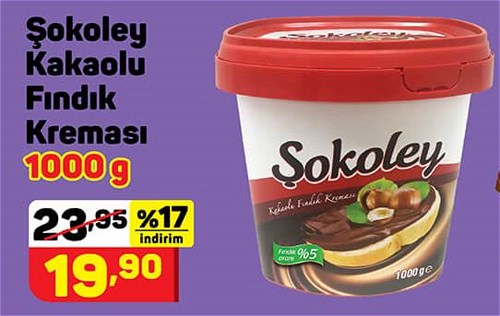 Şokoley Kakaolu Fındık Kreması 1000 g image