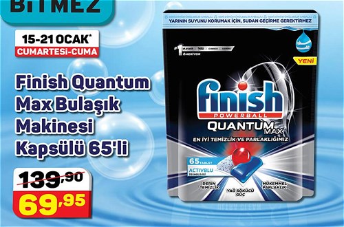 Finish Quantum Max Bulaşık Makinesi Kapsülü 65'li image