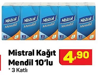 Mistral Kağıt Mendil 10'lu 3 Katlı image