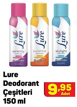 Lure Deodorant Çeşitleri 150 ml image