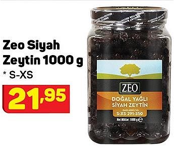 Zeo Siyah Zeytin 1000 g S-XS image