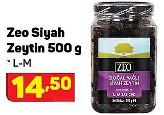 Zeo Siyah Zeytin 500 g L-M image