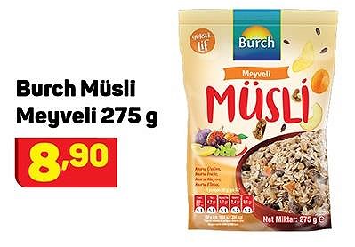 Burch Müsli Meyveli 275 g image