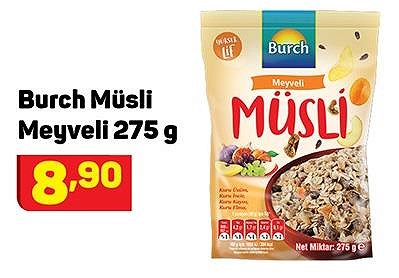 Burch Müsli Meyveli 275 g image