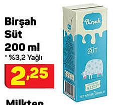 Birşah Süt 200 ml %3,2 Yağlı image