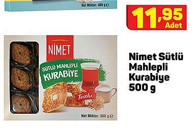 Nimet Sütlü Mahlepli Kurabiye 500 g image