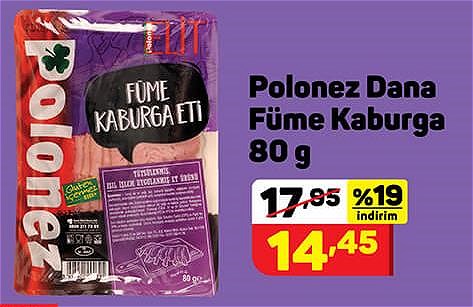 Polonez Dana Füme Kaburga 80 g image