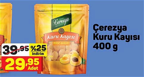 Çerezya Kuru Kayısı 400 g image