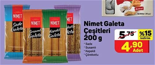 Nimet Galeta Çeşitleri 200 g image