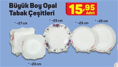 Büyük Boy Opal Tabak Çeşitleri / Adet image