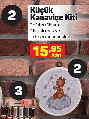 Küçük Kanaviçe Kiti 14,5x19 cm image
