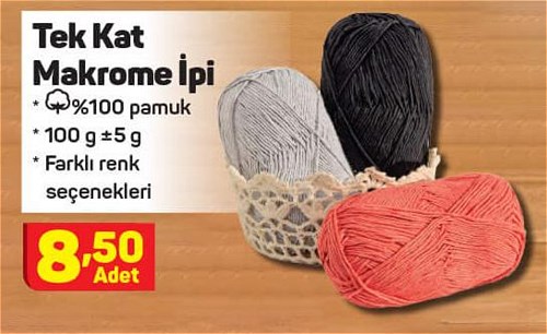 Tek Kat Makrome İpi image