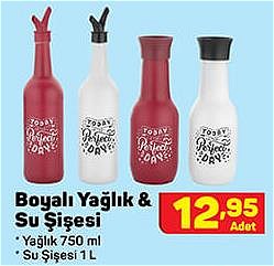 Boyalı Yağlık & Su Şişesi image