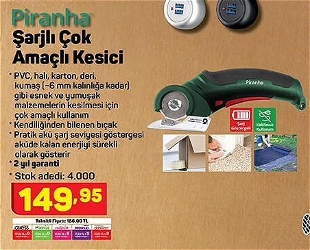 Piranha Şarjlı Çok Amaçlı Kesici  image