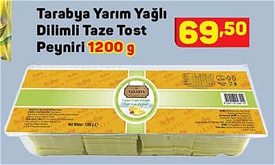 Tarabya Yarım Yağlı Dilimli Taze Tost Peyniri 1200 g image