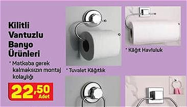 Kilitli Vantuzlu Banyo Ürünleri/Adet image