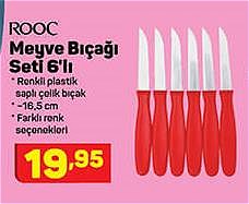 Rooc Meyve Bıçağı Seti 6'lı image