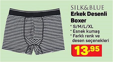 Silk&Blue Erkek Desenli Boxer image