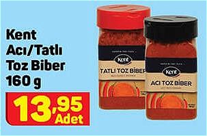 Kent Acı/Tatlı Toz Biber 160 g image